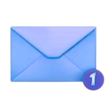 Envelope Blue
